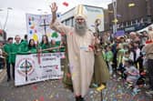 St Patrick leads last year's parade in Omagh. The same event next week, say the organisers, is to be the biggest celebration of the year. Photo: Jason McCartan Photography