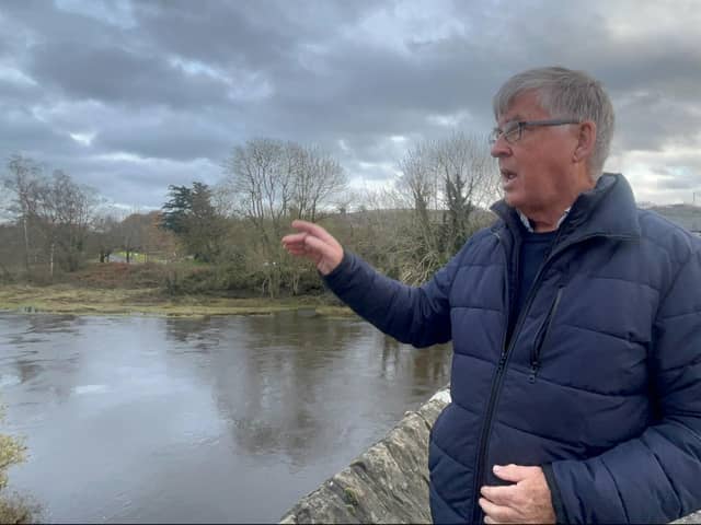 Peter Mullan, a Downpatrick resident who lives on the banks of the River Quoile, whose home was damaged in recent flooding. Photo: Claudia Savage/PA Wire
