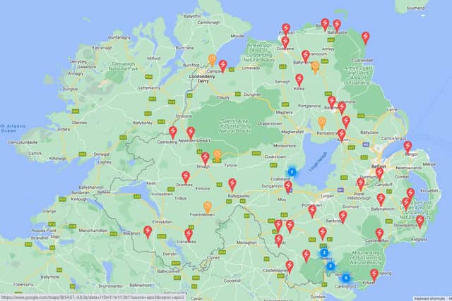 NIE map of electric outages