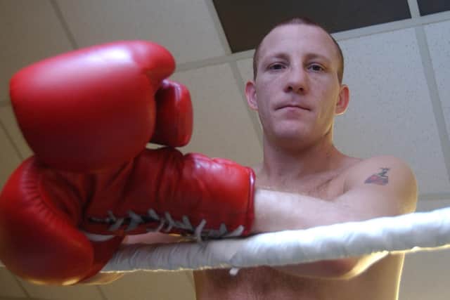 14/2/2002: Belfast boxer Eamon Magee in Breen's Gym, Belfast. He claimed in his authorised biography that he and IRA man Joe Clarke had clashed a number of times while neighbours in west Belfast