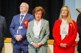 First Minister of Wales Baroness Eluned Morgan (centre) lost her seat as Welsh nationalists decimated Labour in its traditional heartland. Photo: Ben Birchall/PA Wire