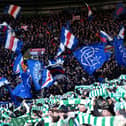 Rangers and Celtic fans in the stands. (Photo by Andrew Milligan/PA Wire)