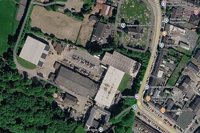 The Tayto Castle complex, as it currently looks. Credit: Google