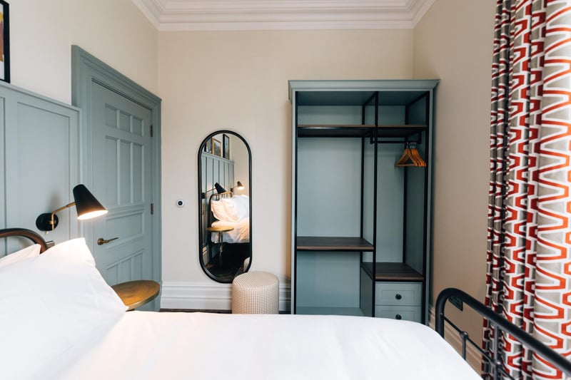 The building will provide tourist accommodation in six serviced apartments, named The Bank Apartments, and a ground floor venue called Safehouse Café Bar. Pictured is the Grand suite