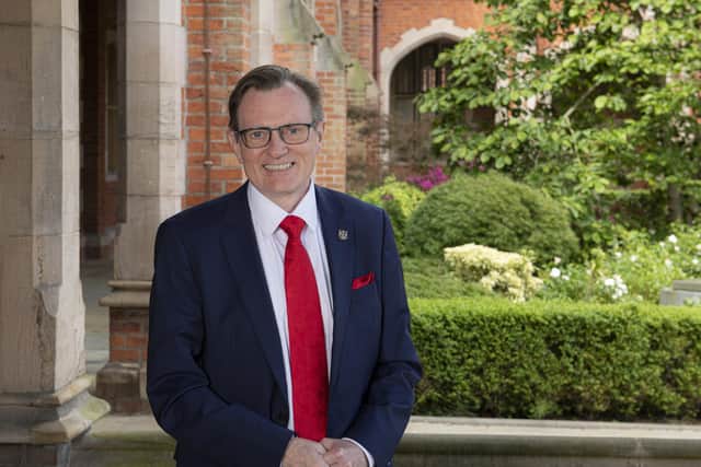 Queen's University Belfast of Vice Chancellor an Greer, who has been made a Knight Bachelor, for services to Education and to the Economy, in the King's Birthday Honours list.