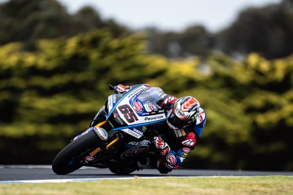 Jonathan Rea was 16th in free practice on the Pata Prometeon Yamaha at Phillip Island in Australia on Friday