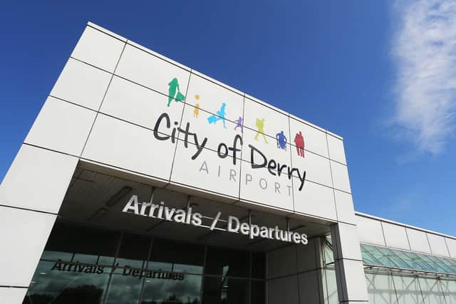 A London flight to City of Derry Airport is predicted to touch down two hours late. Photo: Lorcan Doherty Photography