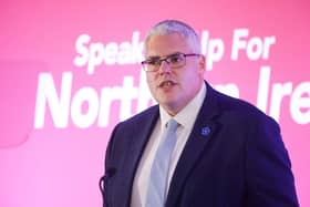 DUP leader Gavin Robinson says the UK Border Force "appears confused about its powers" in Northern Ireland.  (Photo by Kelvin Boyes /Press Eye)