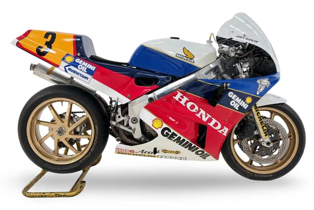 Joey Dunlop claimed victories in the 1998 Formula One and Senior races at the Isle of Man TT on the iconic RC30 Honda.