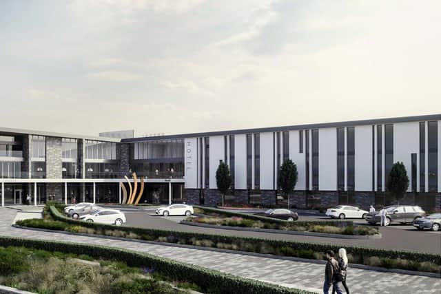 Plans for the £15m Merrow Resort and Spa scheme next to the NW200 paddock on Portstewart’s Ballyreagh Road were first lodged in 2016. The hotel is to include 119 rooms, two restaurants, a spa and conferencing facilities for up to 350 people