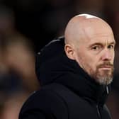 Erik ten Hag, manager of Manchester United. (Photo by Catherine Ivill/Getty Images)