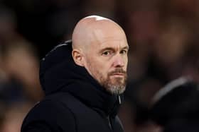 Erik ten Hag, manager of Manchester United. (Photo by Catherine Ivill/Getty Images)