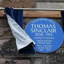 ​A blue plaque honouring Thomas Sinclair was unveiled at Sinclair Seamen's Presbyterian Church in Belfast in 2016