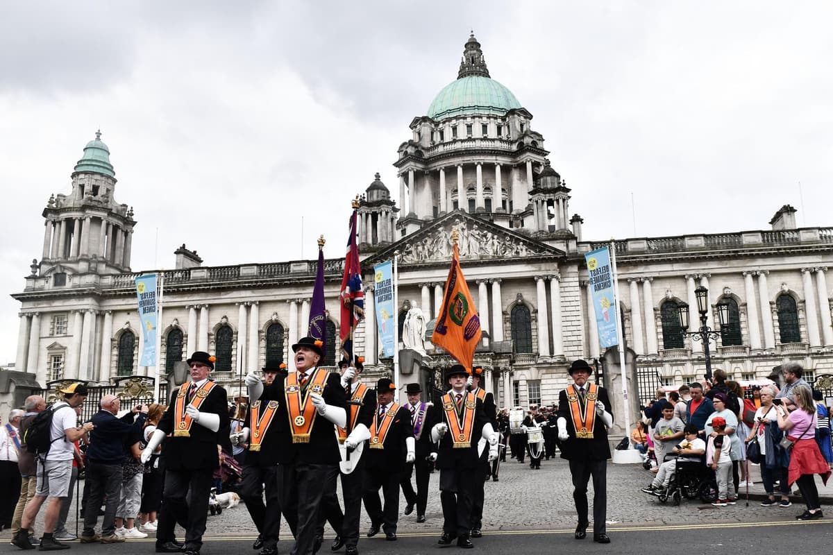 Orange Order considering changes to July 12 parades in Belfast - shortening walk by six miles