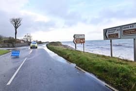 Road users are advised that the Coast Road between Glenarm and Ballygally is completely impassable following a landslide.  Pic  Colm LenaghanPacemaker