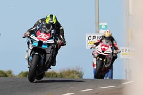 Northern Ireland's Dean McMaster on the Air NI Kawasaki at the North West 200 in May. (Photo by Alan Weir/Pacemaker Press)