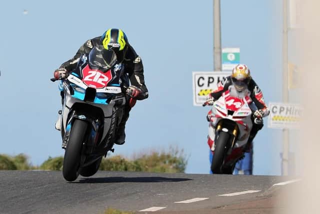 Northern Ireland's Dean McMaster on the Air N Kawasaki at the North West 200 in May. (Photo by Alan Weir/Pacemaker Press)