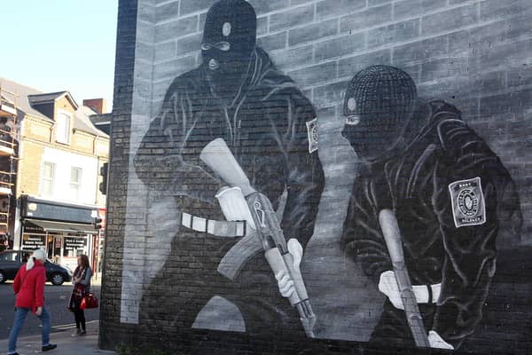 UVF mural on the Lower Newtownards Road in east Belfast. Photo: Jonathan Porter/PressEye