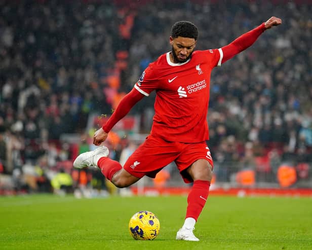 Liverpool's Joe Gomez. (Photo by Peter Byrne/PA Wire)