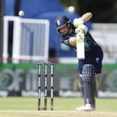 England's Jos Buttler in action  during the 3rd ODI match against South Africa at Diamond Oval in Kimberley, South Africa on Wednesday. (Photo by Charle Lombard/Gallo Images/Getty Images)