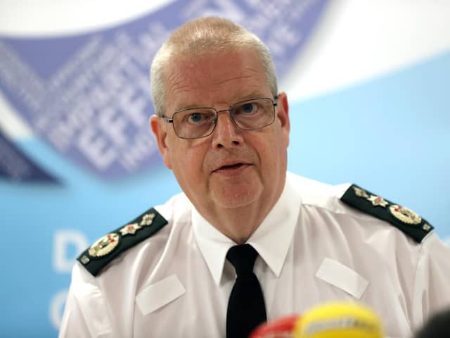​PSNI Chief Constable Simon Byrne revealed news of the data leak last week