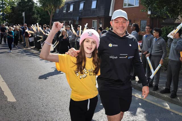 Former Irish rugby captain Rory Best sets out on his 200-plus mile walk with 14-year-old cancer patient Naomi Howlin