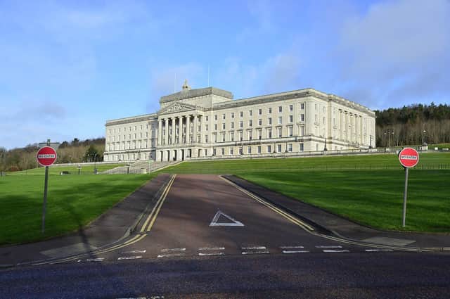 Stormont Parliament Buildings home to the Northern Ireland Assembly in  Belfast