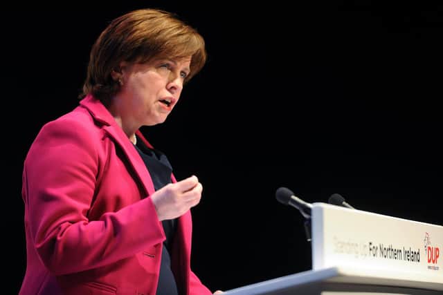 Diane Dodds has asked the First Minister whether her and her husband were innocent victims after being targeted by the IRA