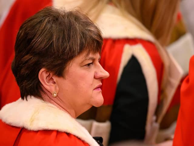 Arlene Foster, Baroness Foster of Aghadrumsee, says Michelle Gildernew's decision is an opportunity for the people of Fermanagh and South Tyrone (Photo by Leon Neal/Getty Images)