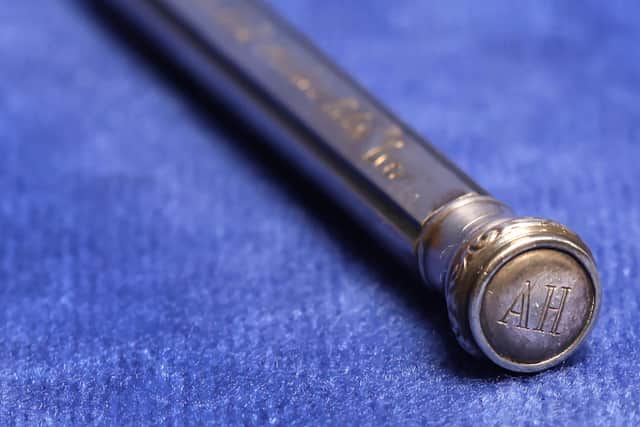 A silver-plated pencil purported to have belonged to Adolf Hitler which is set to go under the hammer along with other historical items in Belfast on Tuesday June 6