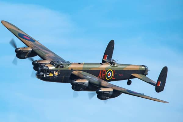 The famed WII Lancaster Bomber will appear in Larne this weekend.