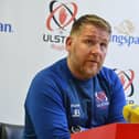 Ulster defence coach Jonny Bell at Kingspan Stadium discussing the upcoming BKT United Rugby Championship fixture against Glasgow Warriors at Scotstoun Stadium. (Photo by Arthur Allison/Pacemaker Press)