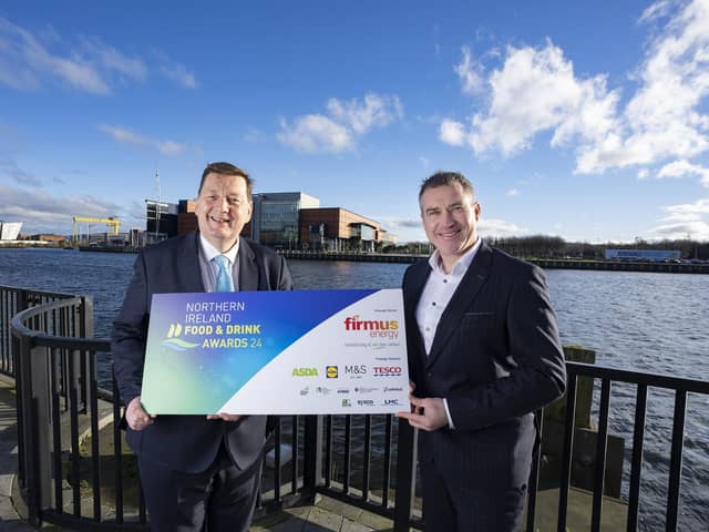 Michael Bell OBE, executive director, Northern Ireland Food and Drink Association and Niall Martindale, CEO, firmus energy