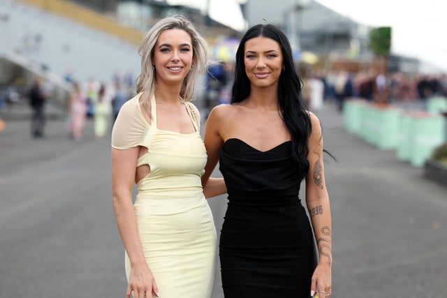Press Eye - Belfast -  Northern Ireland - 28th July 2023 - 

Catherine Magee and Dionne Cahoon pictured at Down Royal Race Evening at Down Royal Racecourse. 

Photo by Kelvin Boyes  / Press Eye :-