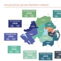 Northern Ireland property portal, PropertyPal, has released its quarterly report highlighting insights and trends shaping the Northern Ireland housing market over Q2 of 2023. Pictured is an update on the average house prices across Northern Ireland