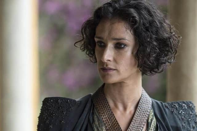 Indira Varma as Ellaria Sands in Game of Thrones. The actress is set to visit the show's Studio Tour in Banbridge later this month