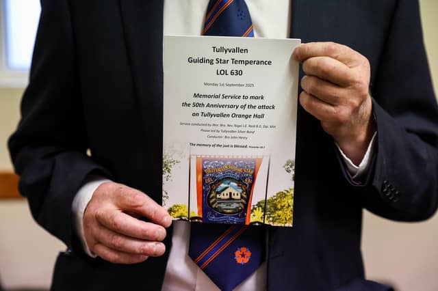 On Monday evening, the members of Tullyvallen Guiding Star Temperance LOL 630 gathered to remember their former members who were murdered in their Orange Hall exactly 50 years ago, on 1st September 1975 by the Provisional IRA.