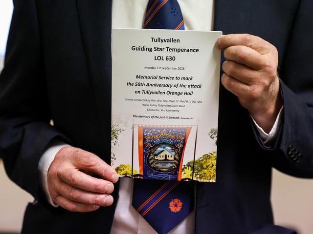 On Monday evening, the members of Tullyvallen Guiding Star Temperance LOL 630 gathered to remember their former members who were murdered in their Orange Hall exactly 50 years ago, on 1st September 1975 by the Provisional IRA.