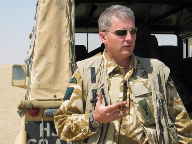 Colonel Tim Collins at Fort Blair Mayne on the Iraqi border