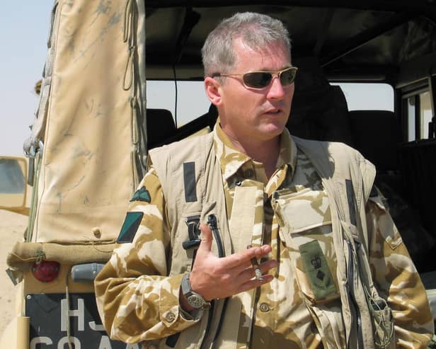Colonel Tim Collins at Fort Blair Mayne on the Iraqi border