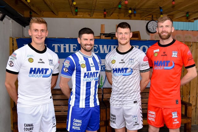 Newry City's new kits for their 2023/24 Premiership campaign