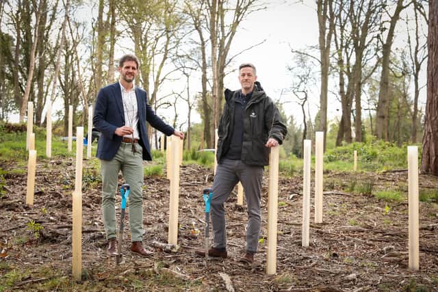 Aaron Ward, Director of Public Engagement at NMNI and John Martin, Director, Woodland Trust Northern Ireland