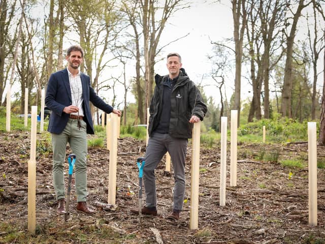 Aaron Ward, Director of Public Engagement at NMNI and John Martin, Director, Woodland Trust Northern Ireland