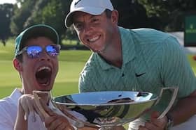 Kyler Aubrey and Rory McIlroy share their delight at the FedEx Cup win