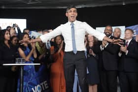 Prime Minister Rishi Sunak during a General Election campaign event at ExCeL London, in east London, after calling a General Election for July 4. Picture