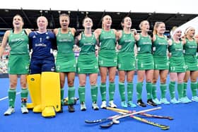 Ireland drew 2-2 with Spain in their EuroHockey Championship clash in Moenchengladbach, Germany. PIC: Hockey Ireland