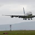 An Airbus A380 aeroplane at City of Derry Airport. Inpresspics.com
