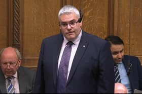 DUP leader Gavin Robinson.