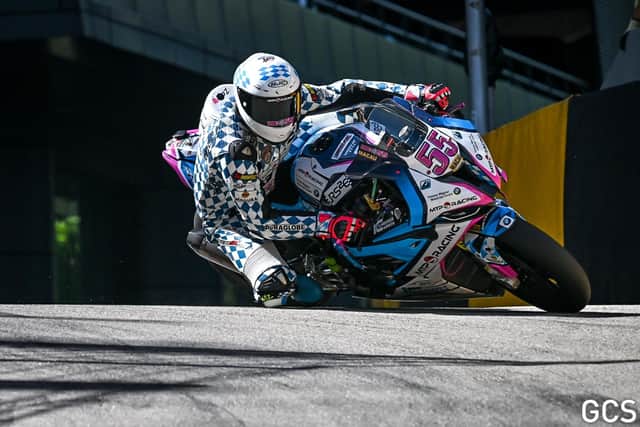 Macau newcomer David Datzer qualified second fastest on the MTP-Racing by Penz13 BMW S1000RR.