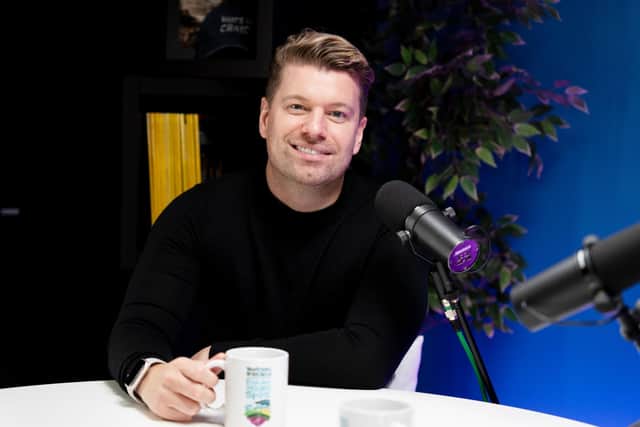 Nathan Anthony (Bored of Lunch) in Discover NI's newest podcast ' Postcard from Northern Ireland'